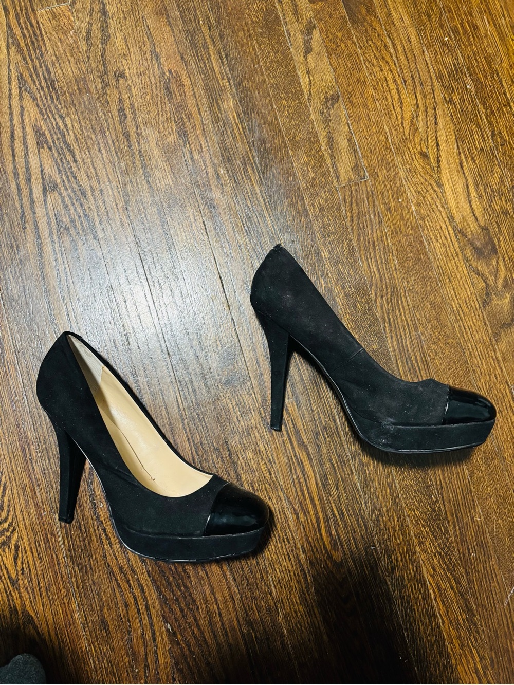 GUESS, Black Platform Heels, Size 10